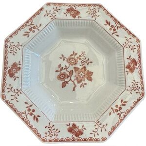 (5) Independence Ironstone Hexagon Bittersweet Soup Bowl 8"